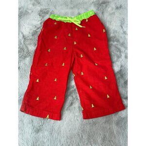 Mudpie 2T-3T Cotton Corduroy Christmas Holiday Tree Pants